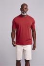 Camiseta Manga Curta Malha Básica Slim Fit - Vermelho