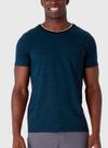 Camiseta Manga Curta Malwee 1000129619 Masculina Malha Listrada Algodão T. P/XGG
