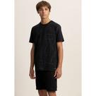 Camiseta Manga Curta Menino Malha Juvenil Fico Ref. B5100 Cor:PretoTamanho:12