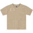 Camiseta Manga Curta Tigor T Tigre Com Bolsos Bege