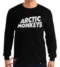 Camiseta Manga Longa Arctic Monkeys Blusa Preta Banda Rock Camiseta Manga Longa Arctic Monkeys Blusa Preta Banda Rock