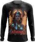 Camiseta Manga Longa Athena Deusa da Sabedoria Mitologia Grega 1