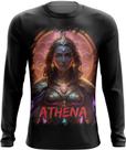 Camiseta Manga Longa Athena Deusa da Sabedoria Mitologia Grega 2 Camiseta Manga Longa Athena Deusa da Sabedoria Mitologia Grega 2