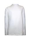 Camiseta Manga Longa Baby Deluxe 2 Anos Branco Lisa Algodão