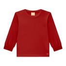 Camiseta Manga Longa Básica Infantil Menino Milon em Algodão Tamanho:3Cor:Vermelho