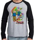 Camiseta Manga Longa blusa Adventure Time Jake Finn Fionna Cake Camiseta Manga Longa blusa Adventure Time Jake Finn Fionna Cake