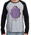 Camiseta Manga Longa blusa Adventure Time Princesa Caroço Camiseta Manga Longa blusa Adventure Time Princesa Caroço