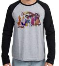 Camiseta Manga Longa blusa Adventure Time todos personagens Camiseta Manga Longa blusa Adventure Time todos personagens