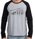 Camiseta Manga Longa blusa Apenas show escada