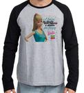 Camiseta Manga Longa blusa Barbie o direito da força