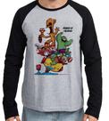 Camiseta Manga Longa blusa Buraco de Minhoca herois Camiseta Manga Longa blusa Buraco de Minhoca herois