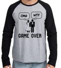 Camiseta Manga Longa blusa Casamento Game Over