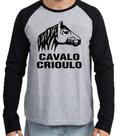 Camiseta Manga Longa blusa Cavalo Criolo grande