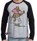 Camiseta Manga Longa blusa Hanna Barbera Dona Ursa