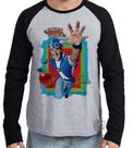 Camiseta Manga Longa blusa Lazy Town Sportacus