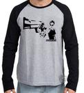 Camiseta Manga Longa blusa Matrix Trinity filme