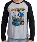Camiseta Manga Longa blusa Tutubarão JabberJaw Camiseta Manga Longa blusa Tutubarão JabberJaw