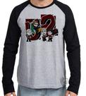 Camiseta Manga Longa blusa U2 Desenho