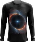 Camiseta Manga Longa Buraco Negro Gravidade Espaço 20