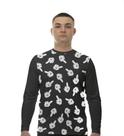 Camiseta Manga Longa Camisa Mão Mickey Mouse Sinal Gesto 71