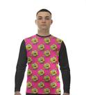 Camiseta Manga Longa Camisa Personagem Happy Amarelo Esponja 73
