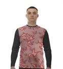Camiseta Manga Longa Camisa Raios Listras Neon Butterfly Red 63 Camiseta Manga Longa Camisa Raios Listras Neon Butterfly Red 63