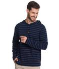 Camiseta Manga Longa Capuz Suedine List Diametro Azul Rovitex