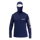 Camiseta Manga Longa Com Proteção UPF50+ Com Touca Samurai Marinho - Fishing Company