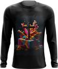 Camiseta Manga Longa da Cruz de Jesus Igreja Fé 51