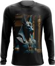 Camiseta Manga Longa Deus Egípcio Anubis Mortos 5