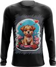 Camiseta Manga Longa Dia dos Namorados Cachorrinho 10