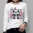 Camiseta manga longa feminina Deftones Camiseta manga longa feminina Deftones
