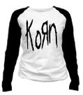 Camiseta manga longa feminina Korn
