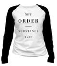 Camiseta manga longa feminina - New Order - Substance - 1987