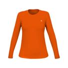 Camiseta Manga Longa Feminina Proteção UV Laranja