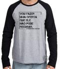 Camiseta Manga Longa Frase Poderoso Chefão