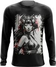 Camiseta Manga Longa Geisha Ninja Nipon Japão Japan Edo 3