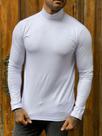 Camiseta Manga Longa Gola Alta Slim Malha Fria