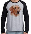 Camiseta Manga Longa Golden Retriever face