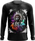 Camiseta Manga Longa Índio Apache Tribo Americana Oeste 10 Camiseta Manga Longa Índio Apache Tribo Americana Oeste 10