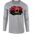 camiseta manga longa Infantil até Plus size angola africa bandeira camiseta manga longa Infantil até Plus size angola africa bandeira