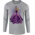 camiseta manga longa Infantil até Plus size Barbie roxa boneca