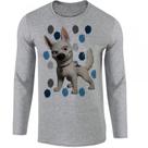 camiseta manga longa Infantil até Plus size Bolt manchas cachorro dog cão camiseta manga longa Infantil até Plus size Bolt manchas cachorro dog cão