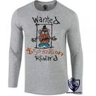 camiseta manga longa Infantil até Plus size Cabeça de batata wanted