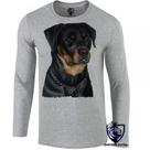 camiseta manga longa Infantil até Plus size cachorro cão dog rottweiler black raça camiseta manga longa Infantil até Plus size cachorro cão dog rottweiler black raça