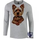 camiseta manga longa Infantil até Plus size cachorro cão dog Yorkshire fofo raça camiseta manga longa Infantil até Plus size cachorro cão dog Yorkshire fofo raça