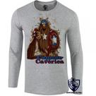 camiseta manga longa Infantil até Plus size capitão caverna america caverica heroi