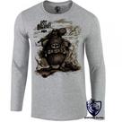 camiseta manga longa Infantil até Plus size capitão caverna super heroi desenho antigo