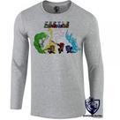 camiseta manga longa Infantil até Plus size Castle Crashers jogo game espada