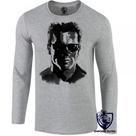 camiseta manga longa Infantil até Plus size exterminador do futuro 2 terminator arnold schwarzenegger